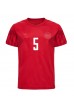 Danmark Joakim Maehle #5 Fotballdrakt Hjemme Klær VM 2022 Korte ermer